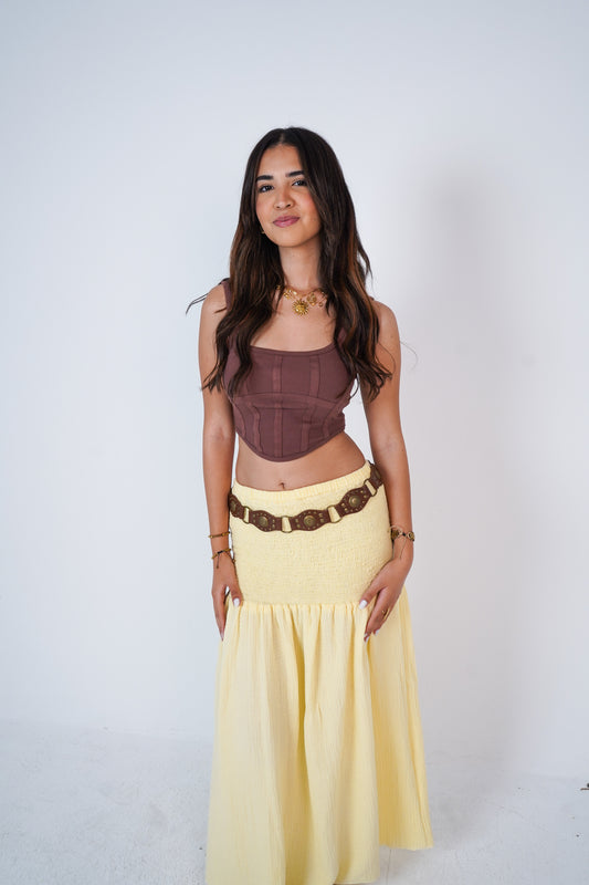 Butter Yellow Skirt